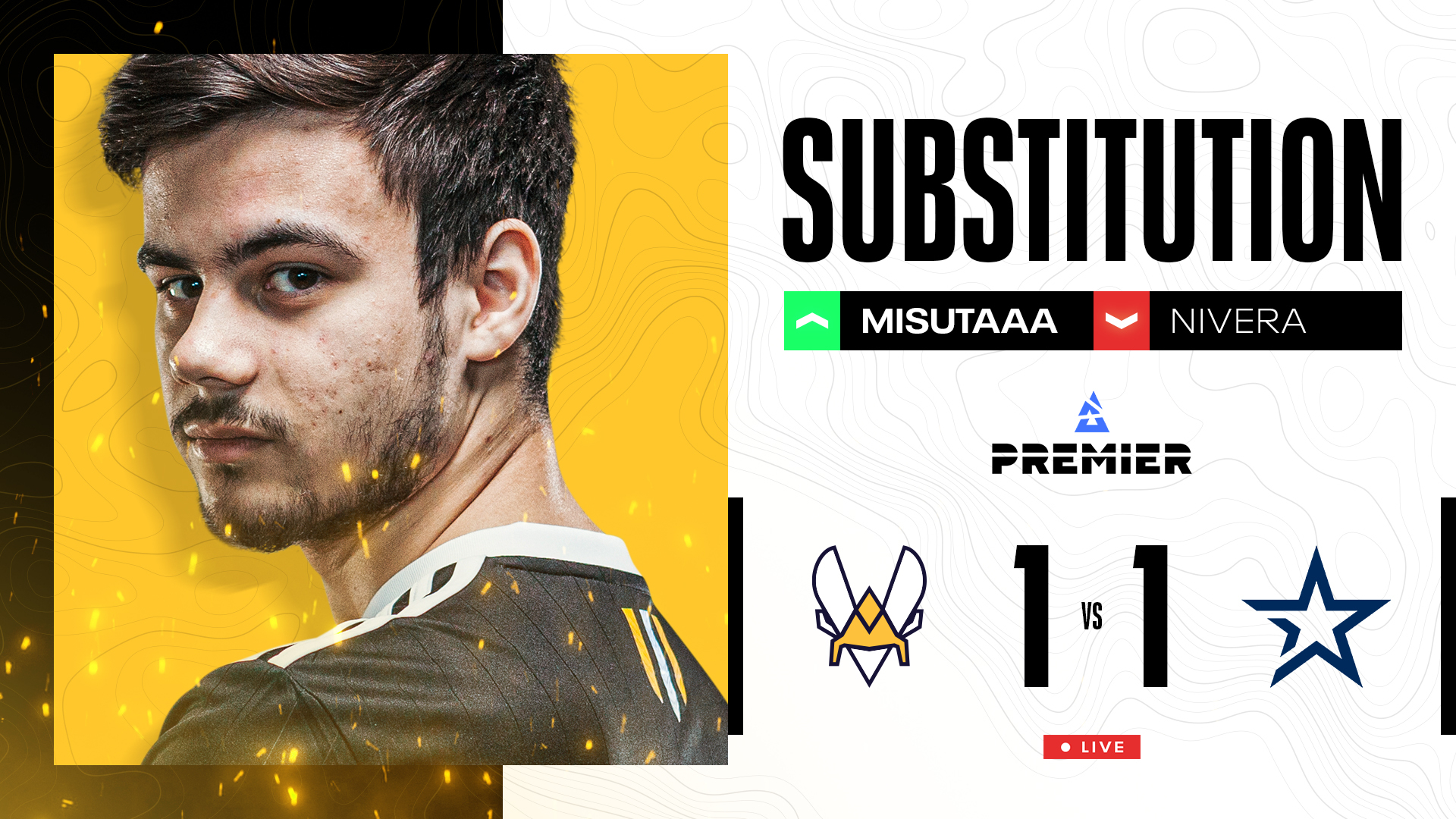 CS:GO: Vitality realiza substituição de jogadores entre mapas