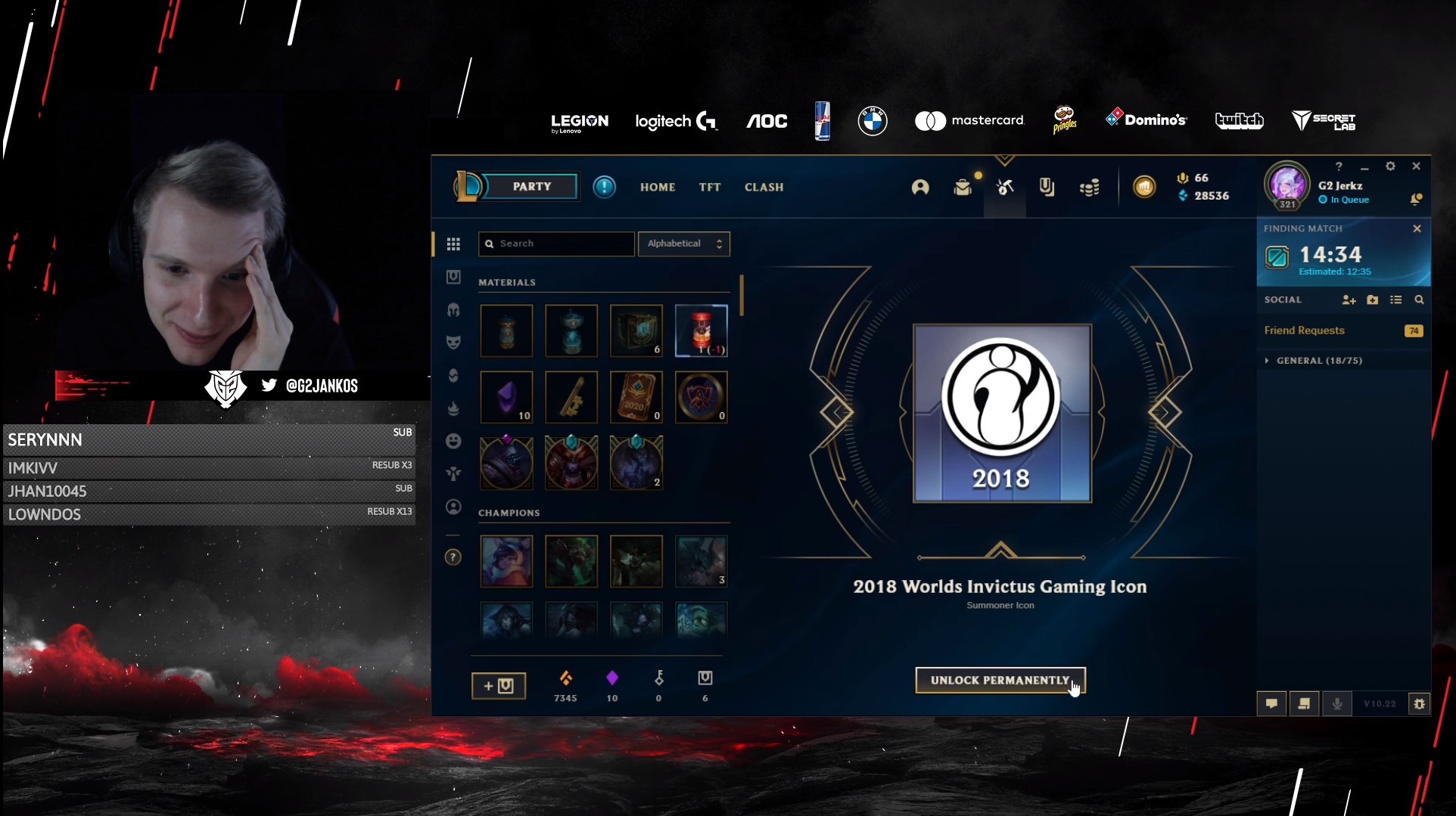 LoL: Jankos é “trollado” e recebe ícone da IG em cápsula do Worlds; veja sua reação