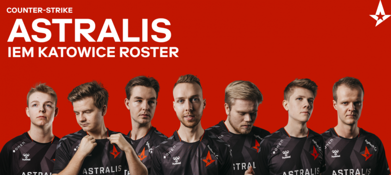 CS:GO: Astralis terá elenco com 7 jogadores na IEM Katowice
