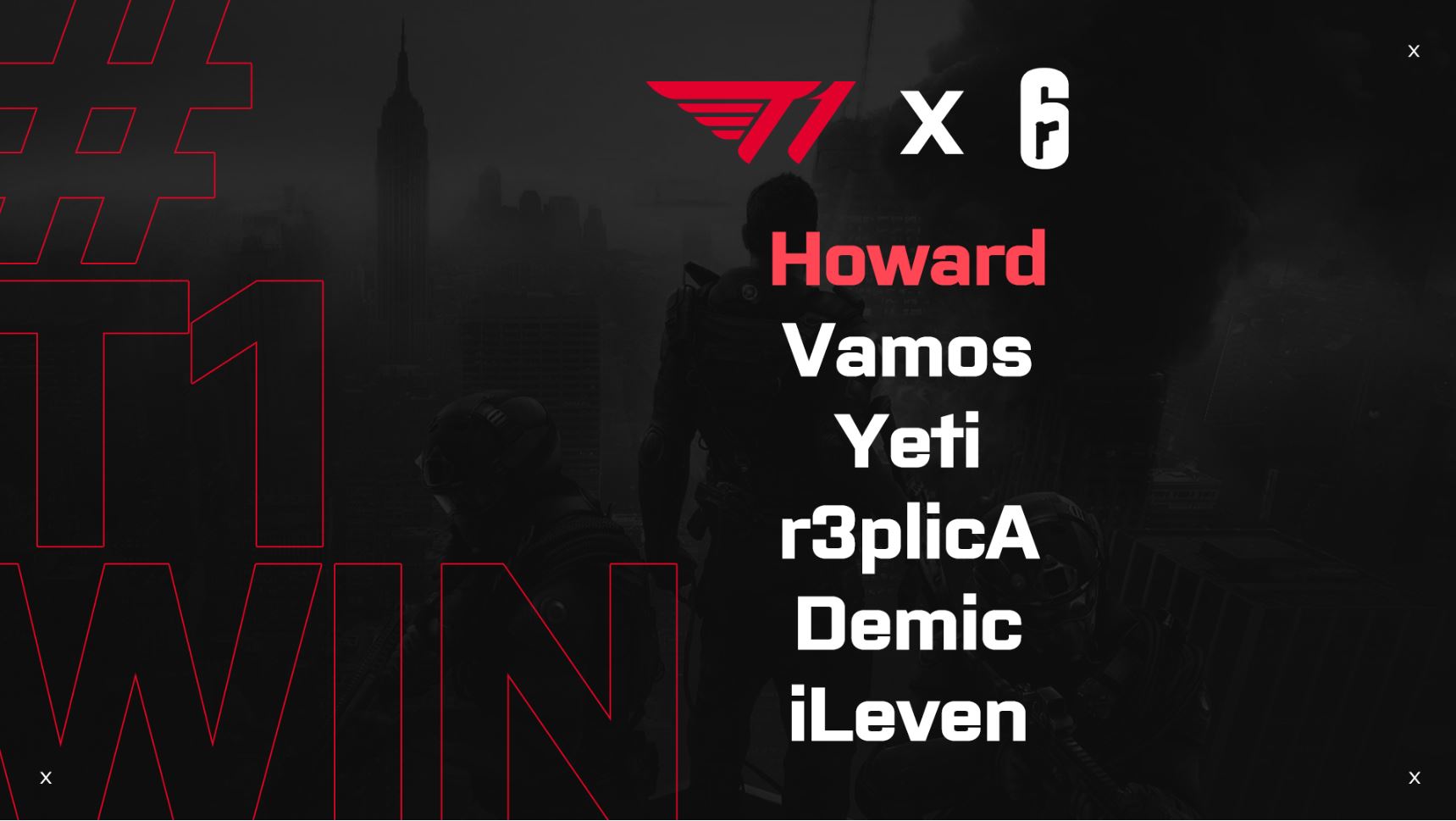 R6: T1 anuncia entrada no competitivo