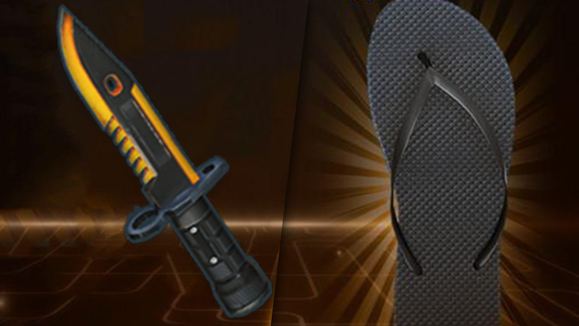 Free Fire: Um chinelo será a primeira skin de faca no game