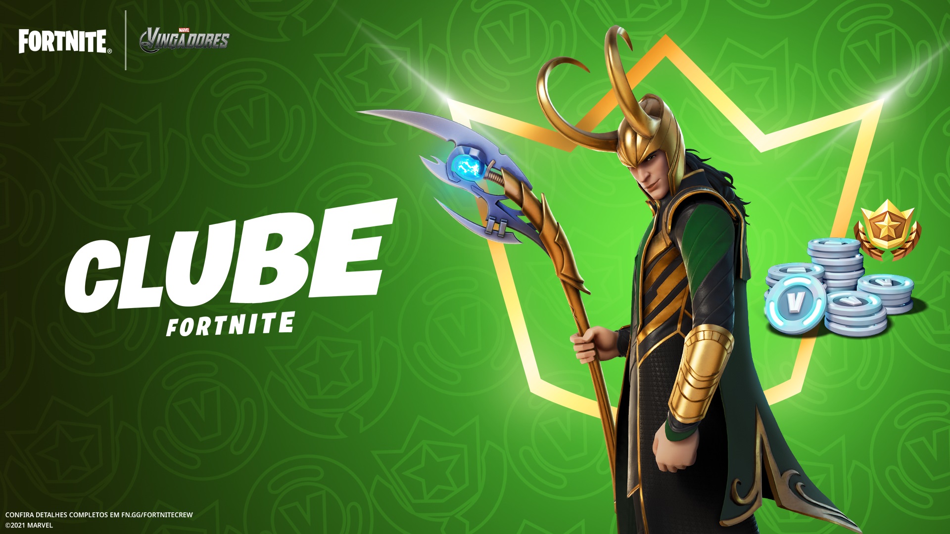 Fortnite: Pacote de julho do Clube traz Loki para o game