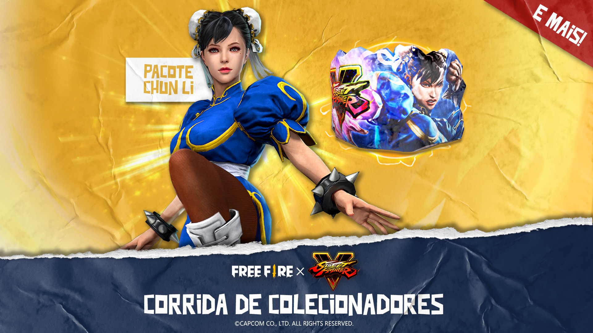 Free Fire: Confira as novidades que chegarão no evento de parceria com o Street Fighter V
