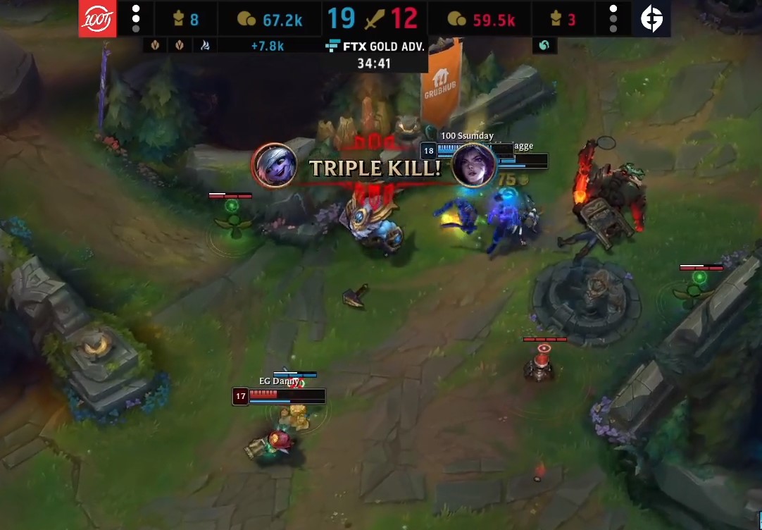 LCS 2021: Danny faz linda jogada praticamente 1v5 de Tristana
