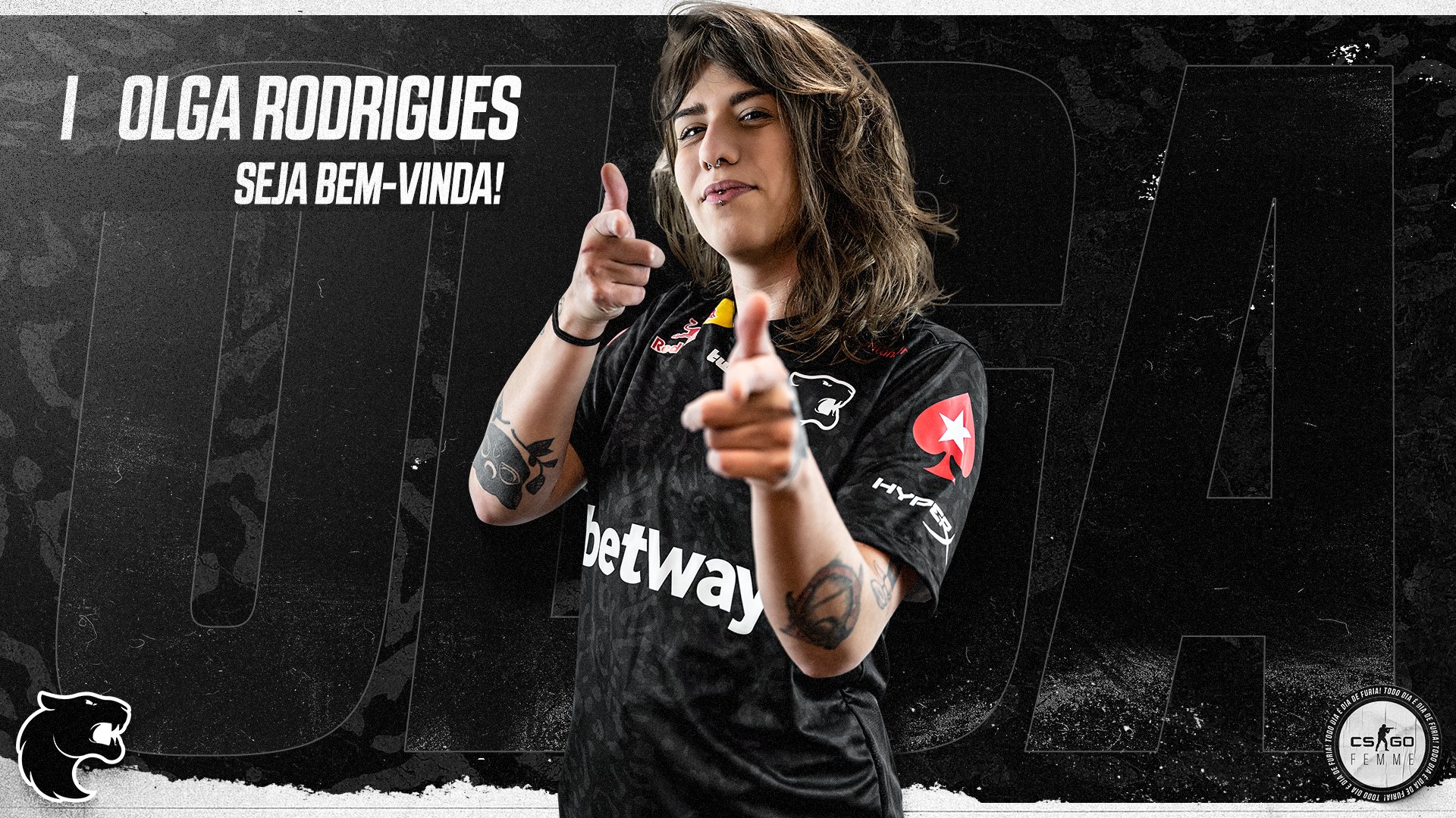 CS:GO: FURIA anuncia a contratação de Olga
