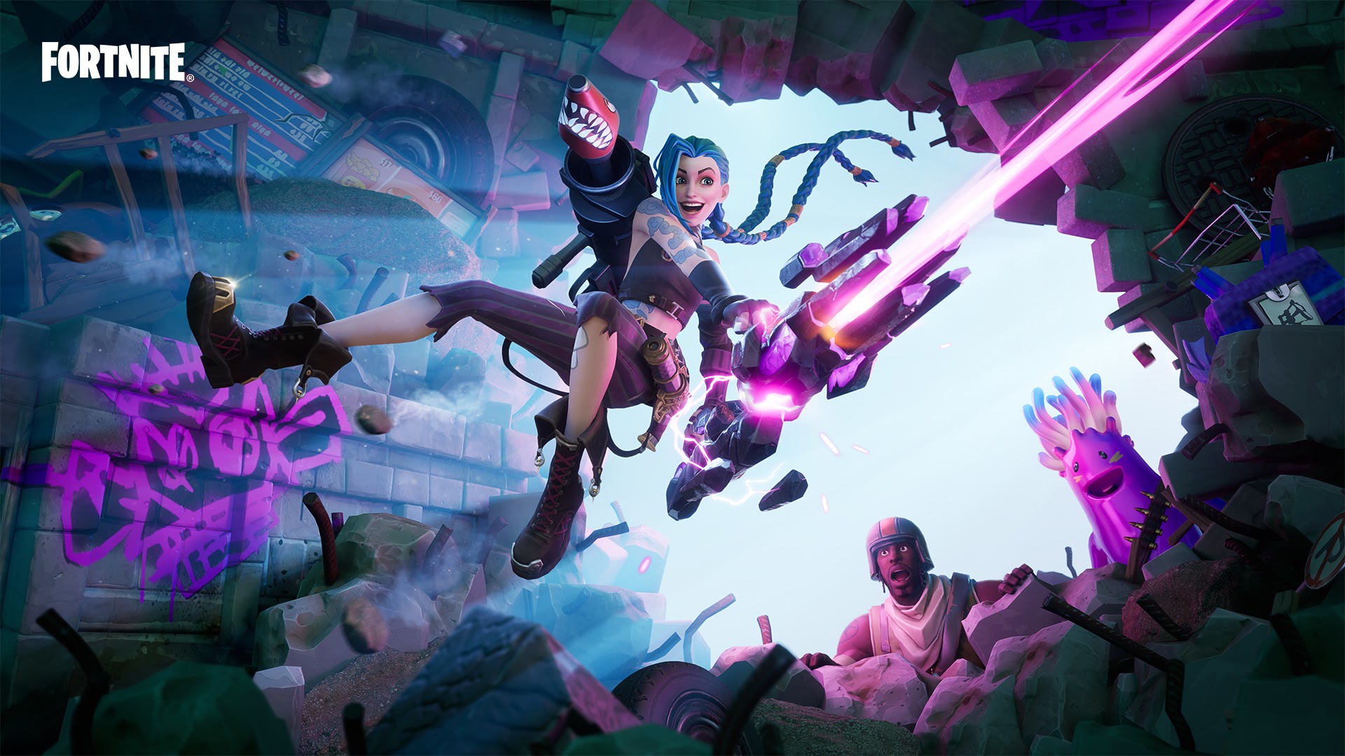 LoL: Jinx chega ao Fortnite em comemoração ao lançamento de Arcane