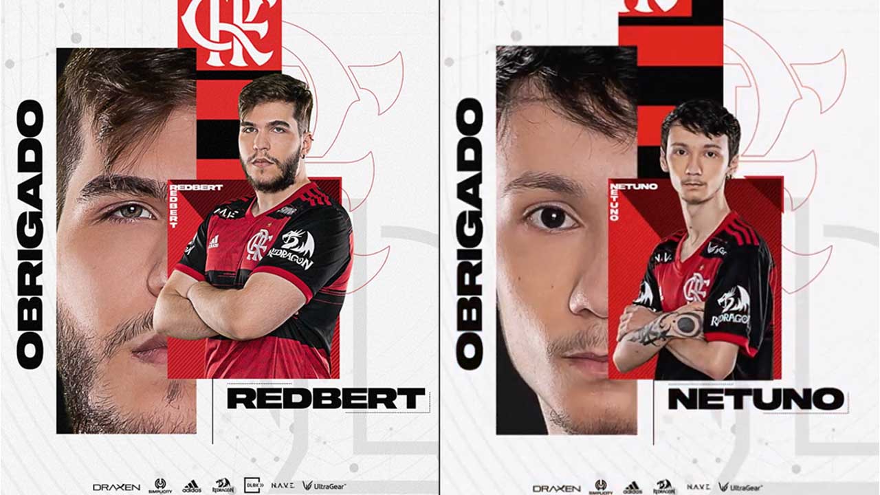 LoL: Flamengo anuncia a saída de Redbert e Netuno