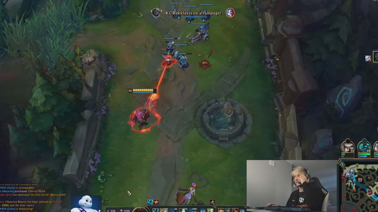LoL: Rekkles se assusta com lentidão do Q da Senna pós-buff