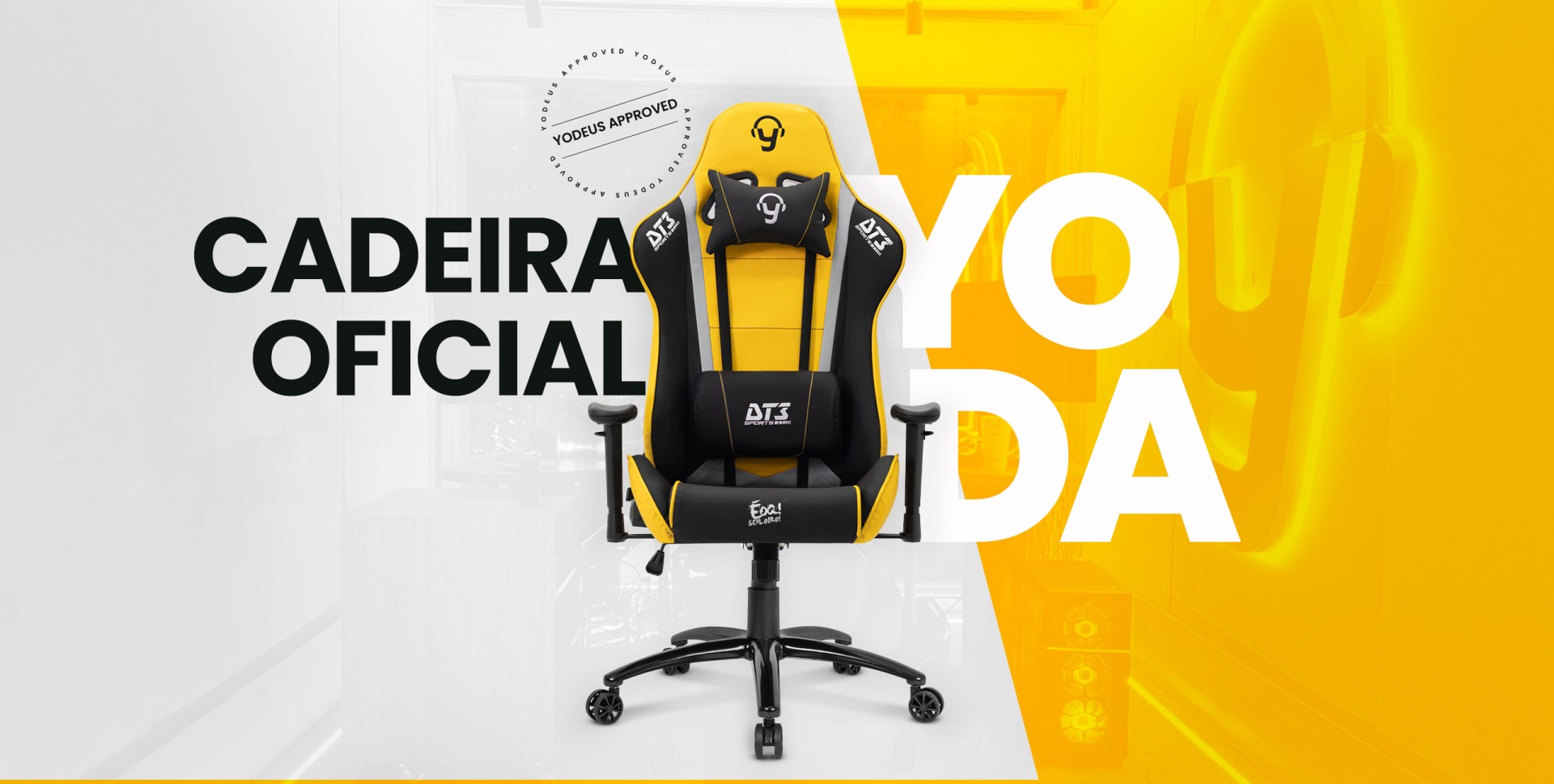 DT3 lança cadeira gamer assinada por YoDa