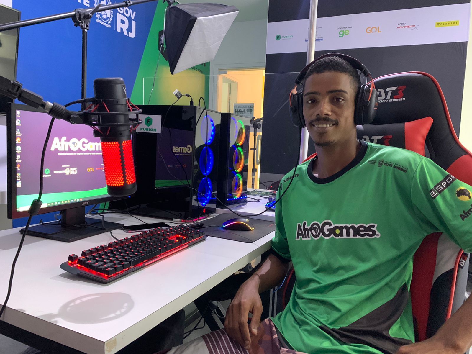 Com apoio da AfroGames, streamer Bigodinho dá guinada na vida