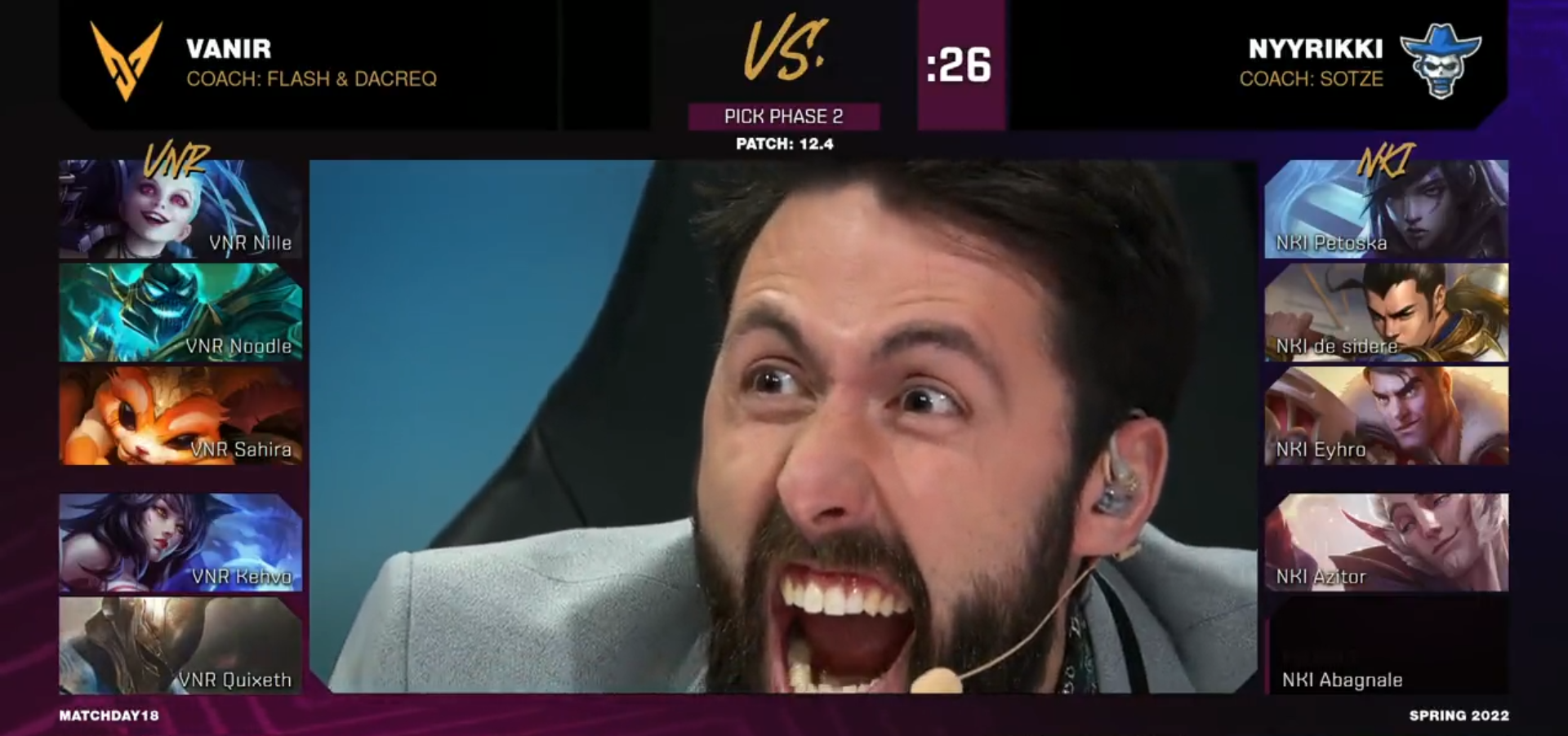 LoL: Após pick de Phanteon suporte, narrador vai à loucura em transmissão