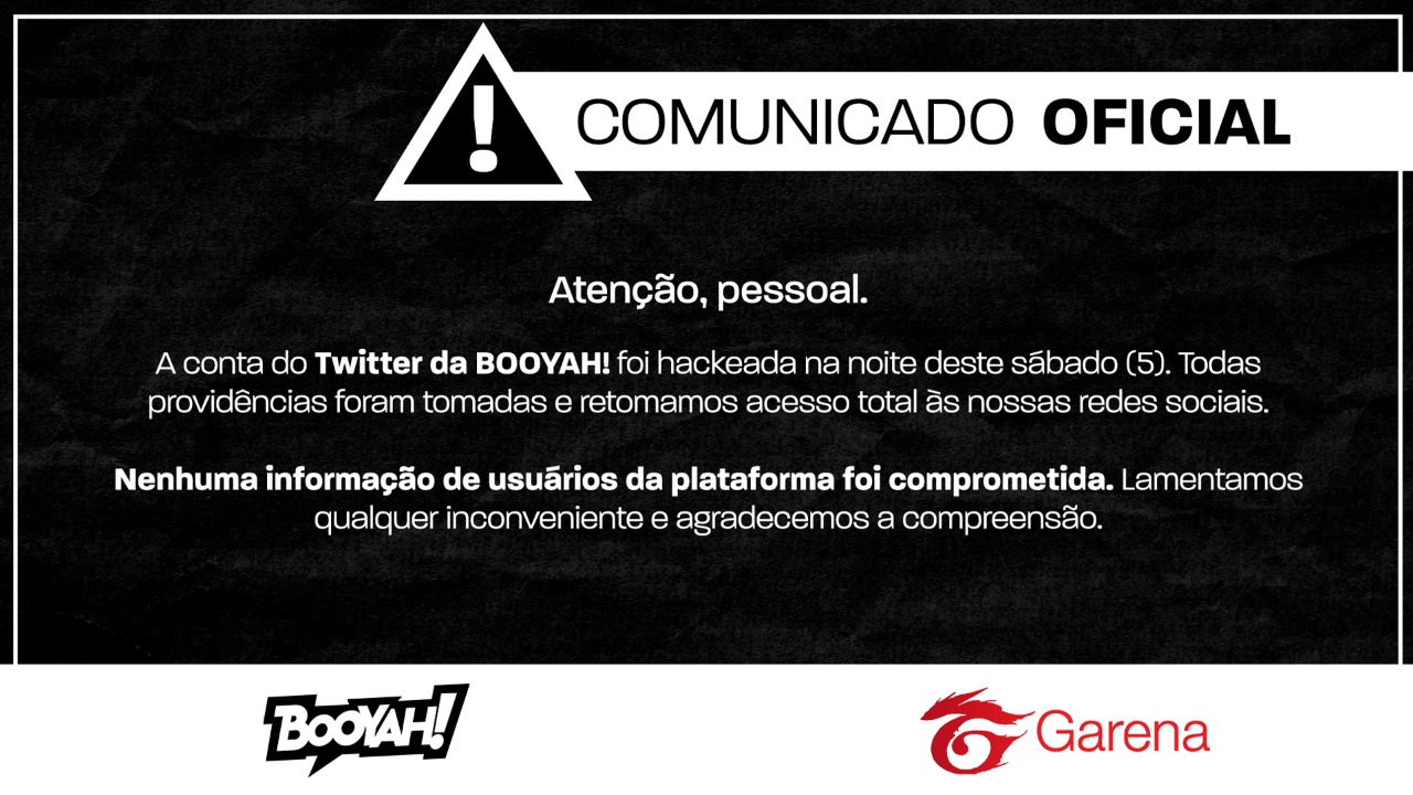 Free Fire: Hackers invadem conta da BOOYAH e atacam a LOUD