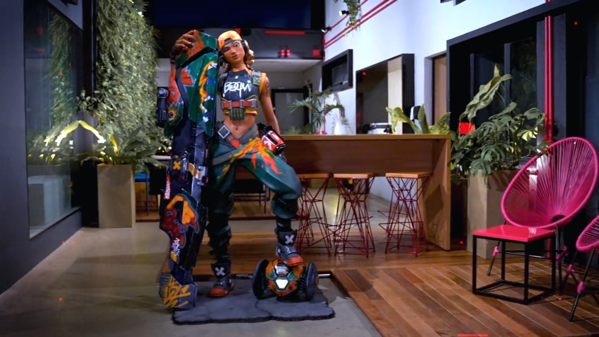 VALORANT: Escritório da Riot no Brasil ganha estátua da Raze