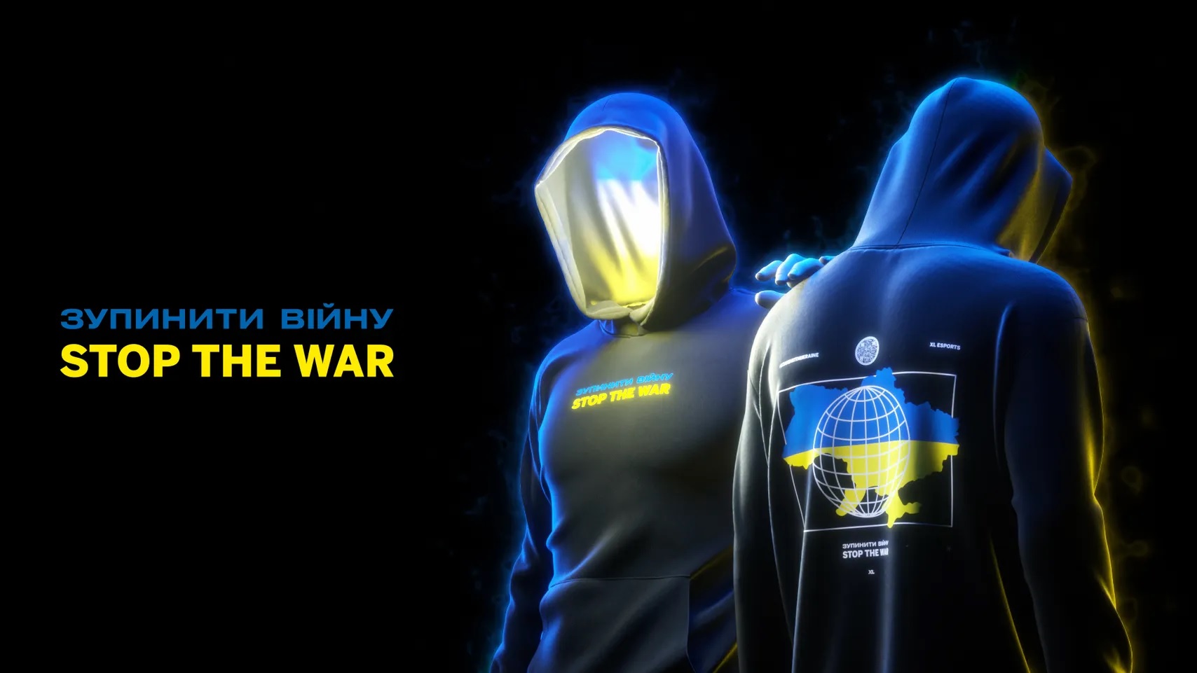 Excel cria linha de moletons em apoio à Ucrânia; 100% do valor das vendas será doado