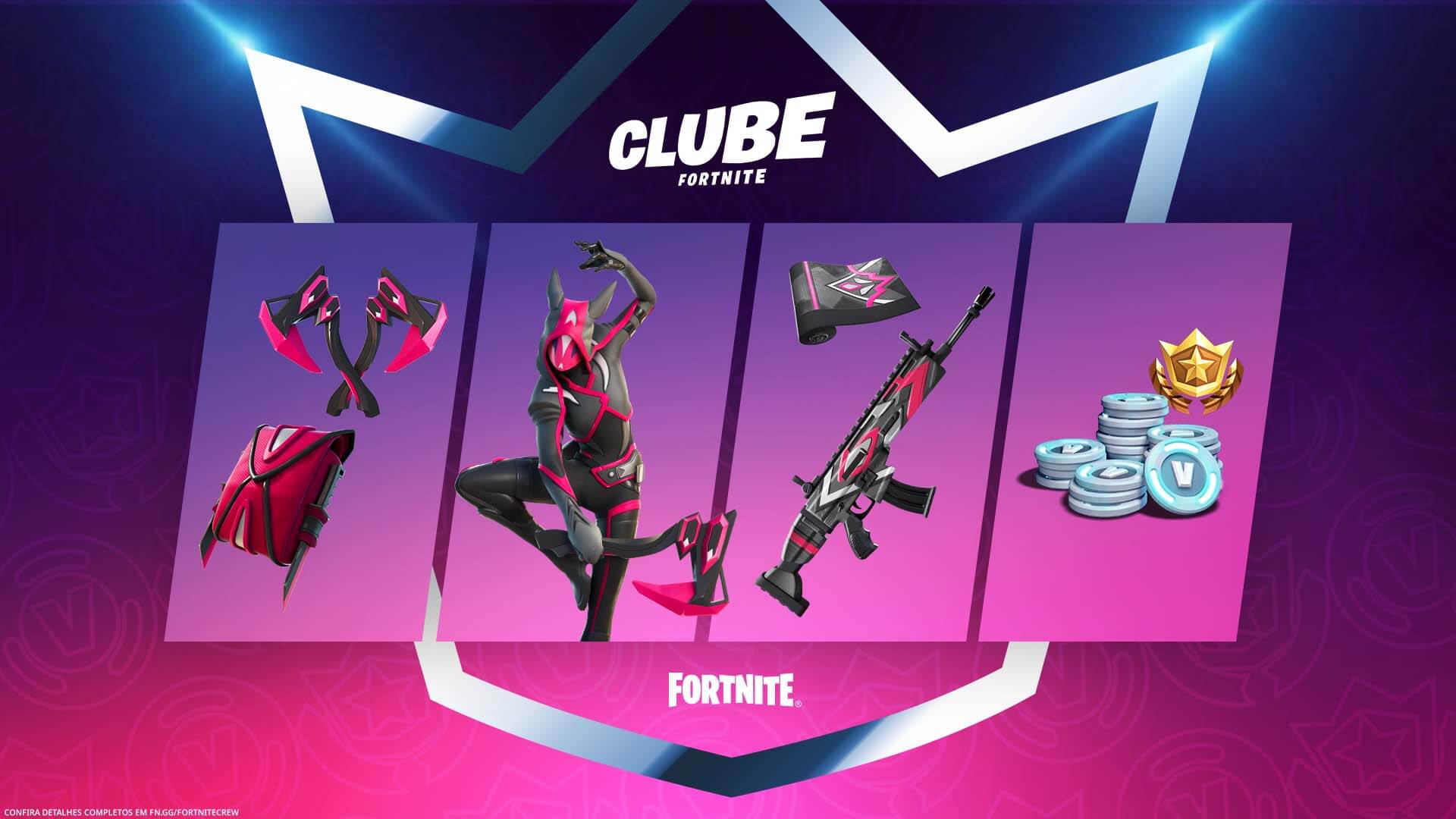 Fortnite: Veja os itens do Pacote do Clube de abril