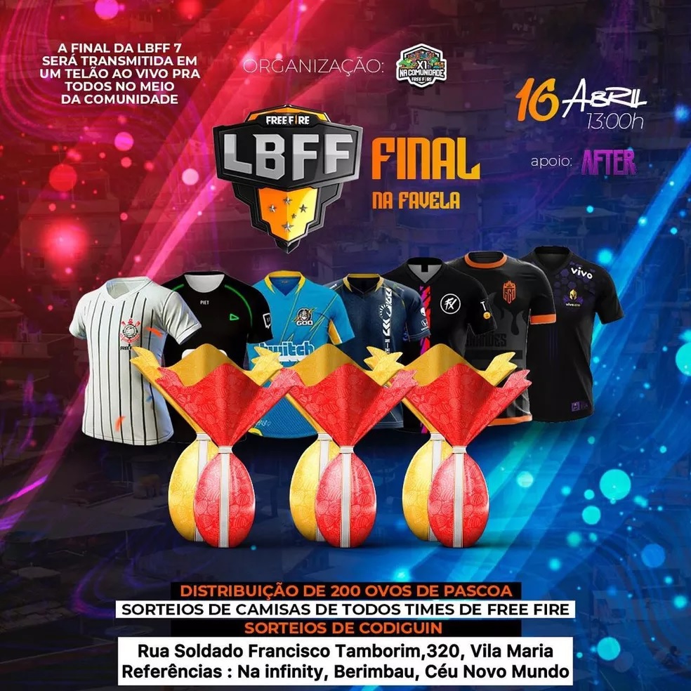 LBFF: Comunidade de São Paulo receberá telão para final do torneio