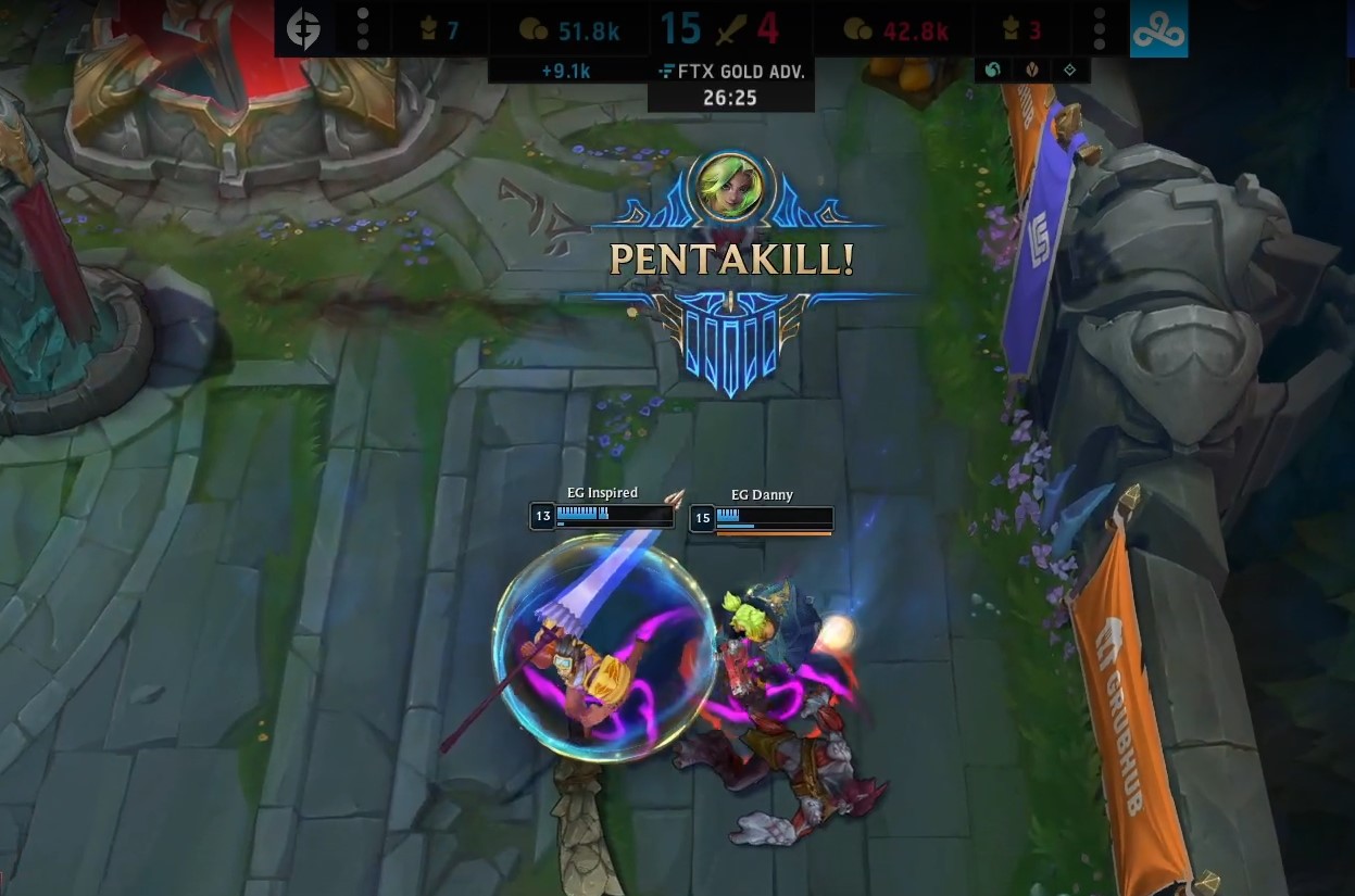 LCS 2022: Danny, da Evil Geniuses, consegue o seu terceiro Pentakill em 2022