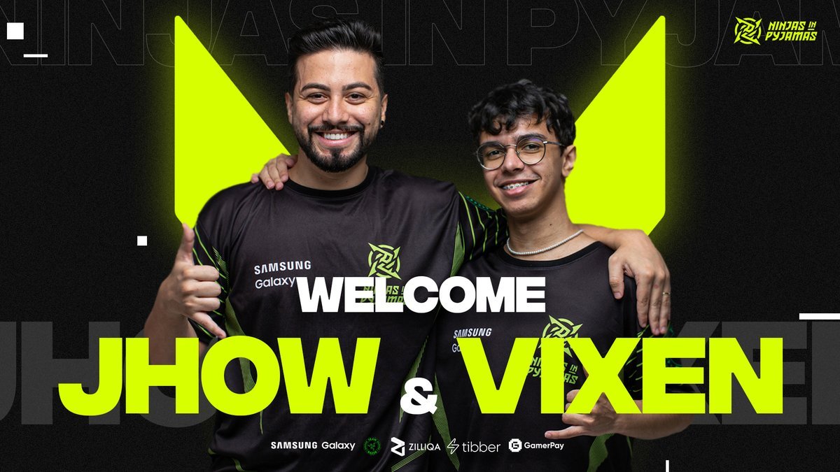 VALORANT: Ninjas in Pyjamas anuncia as contratações de v1xen e JhoW