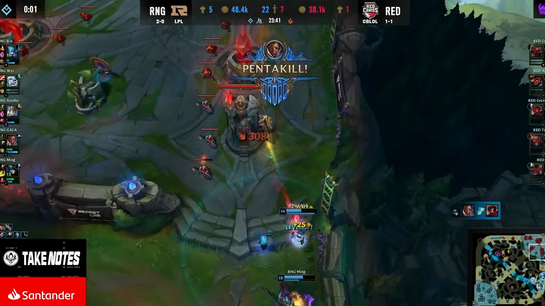MSI 2022: Gala faz Pentakill contra a RED Kalunga; assista à jogada