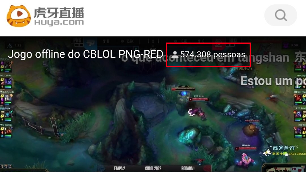 CBLOL 2022: Quase 600 mil pessoas assistem jogo da RED em stream chinesa
