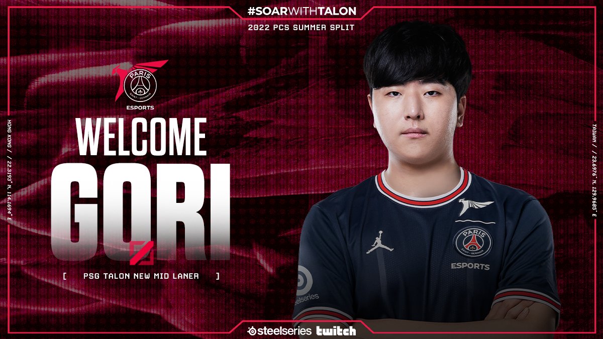 LoL: Revelação da LCK, Gori é o novo mid laner do PSG Talon