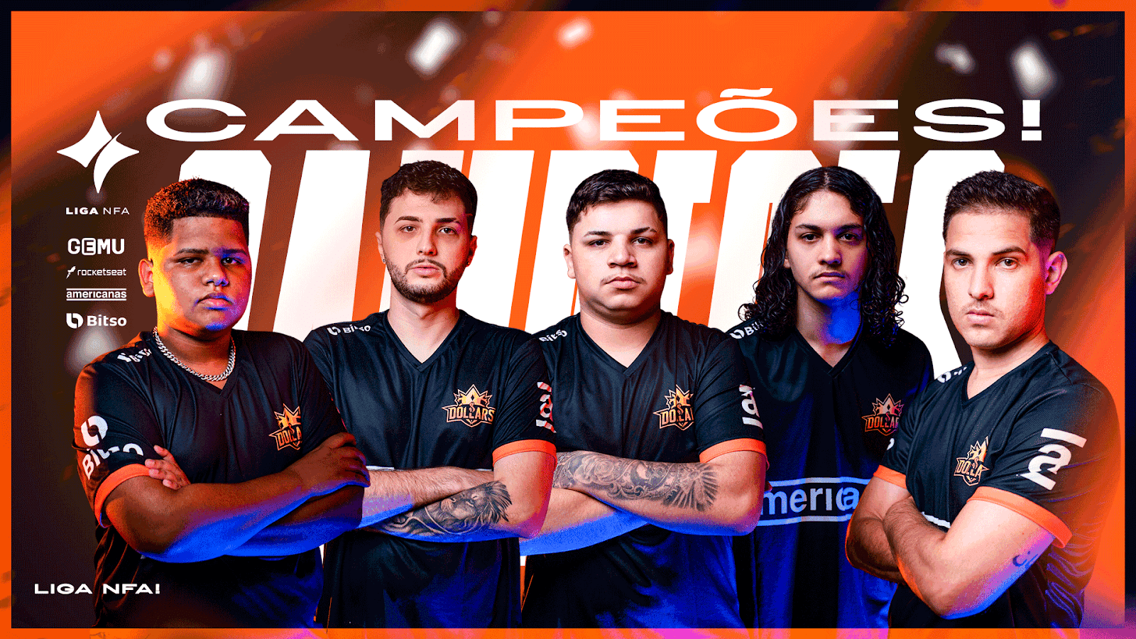 Free Fire: Los Dollars é a grande campeã do Split 1 da Liga NFA