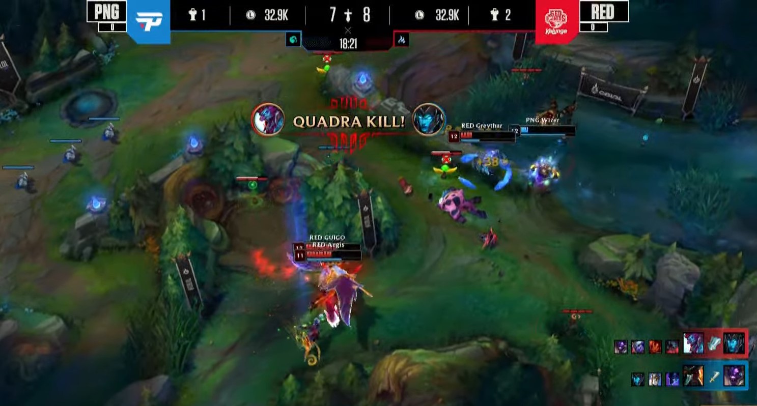 CBLOL 2022: Aegis faz Quadrakill em vitória da RED; veja a jogada