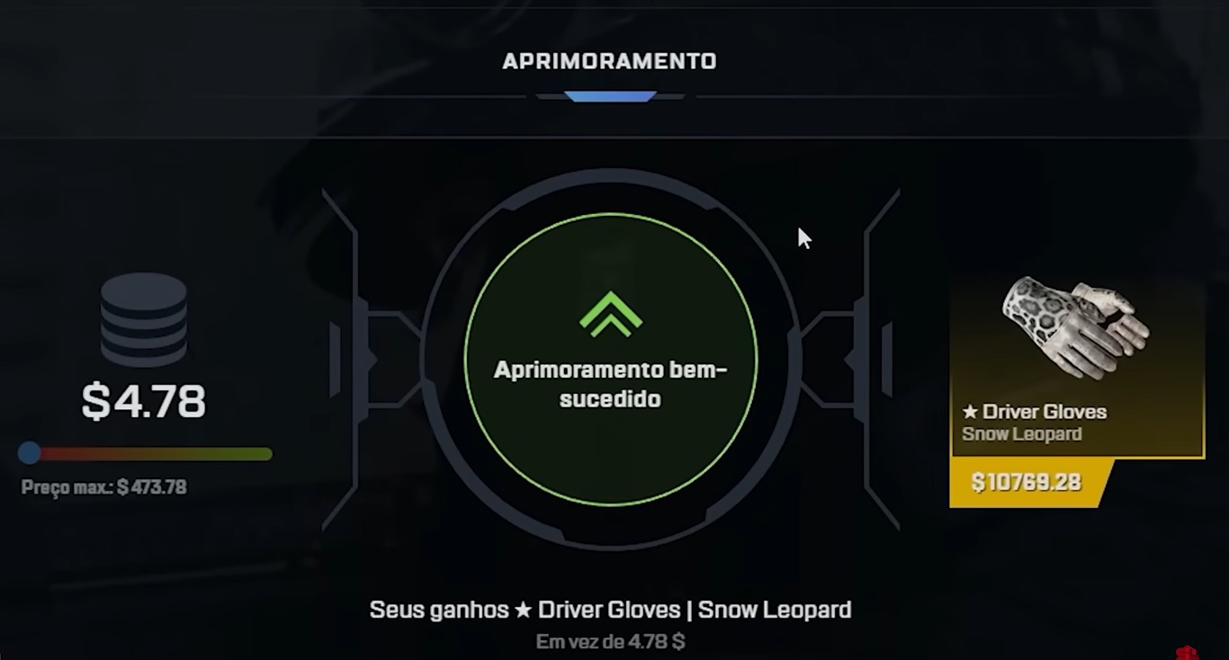 CS:GO: Com apenas US$ 4, brasileiro ganha luva de R$ 60 mil