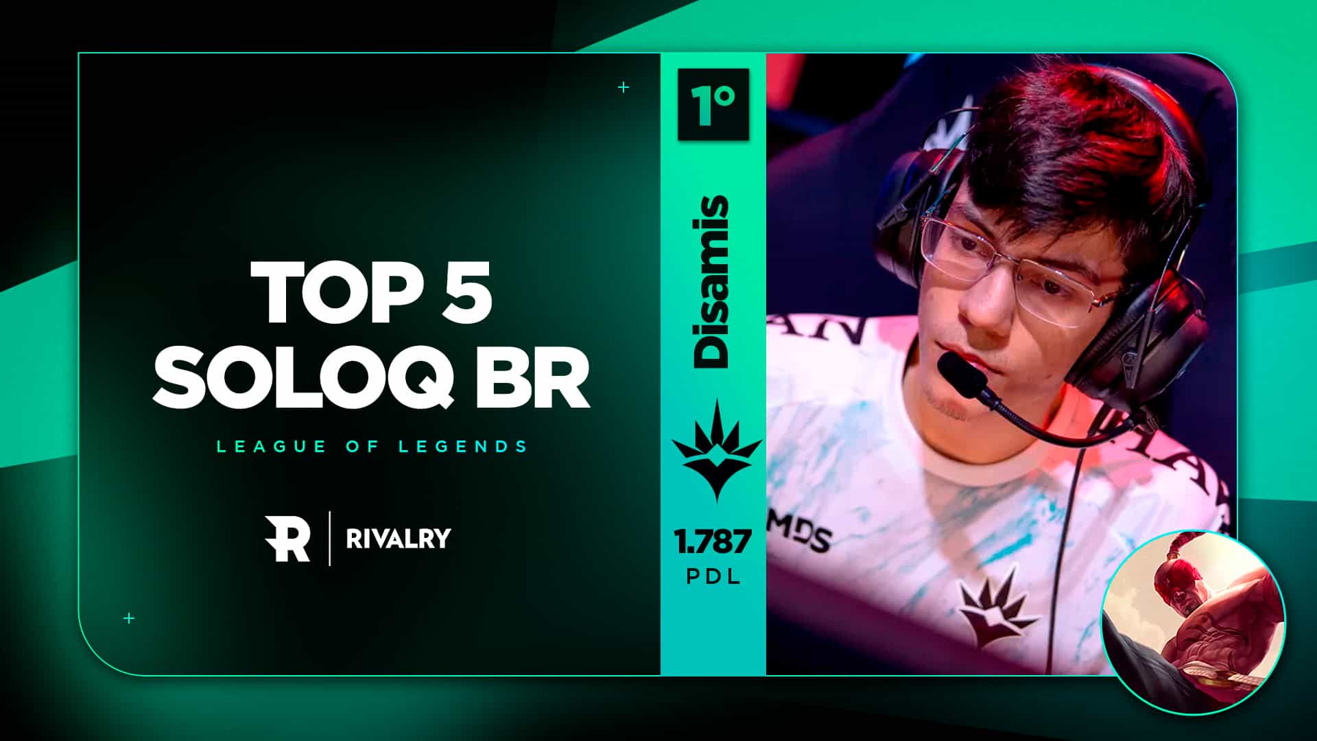 Top5 SoloQ BR: Disamis assume a liderança do servidor novamente – 26/07