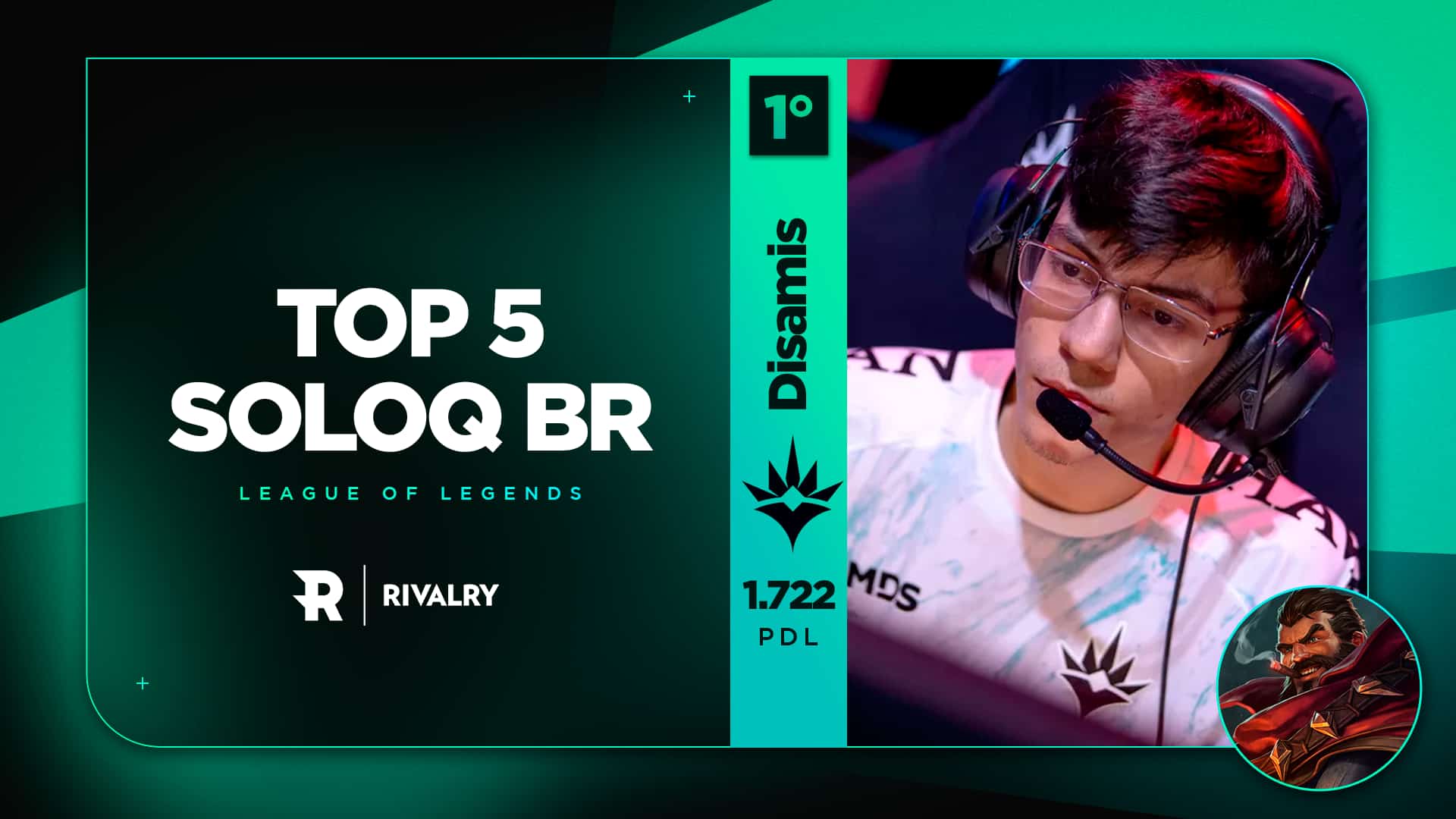 Top5 SoloQ BR: Disamis completa duas semanas na liderança – 23/08