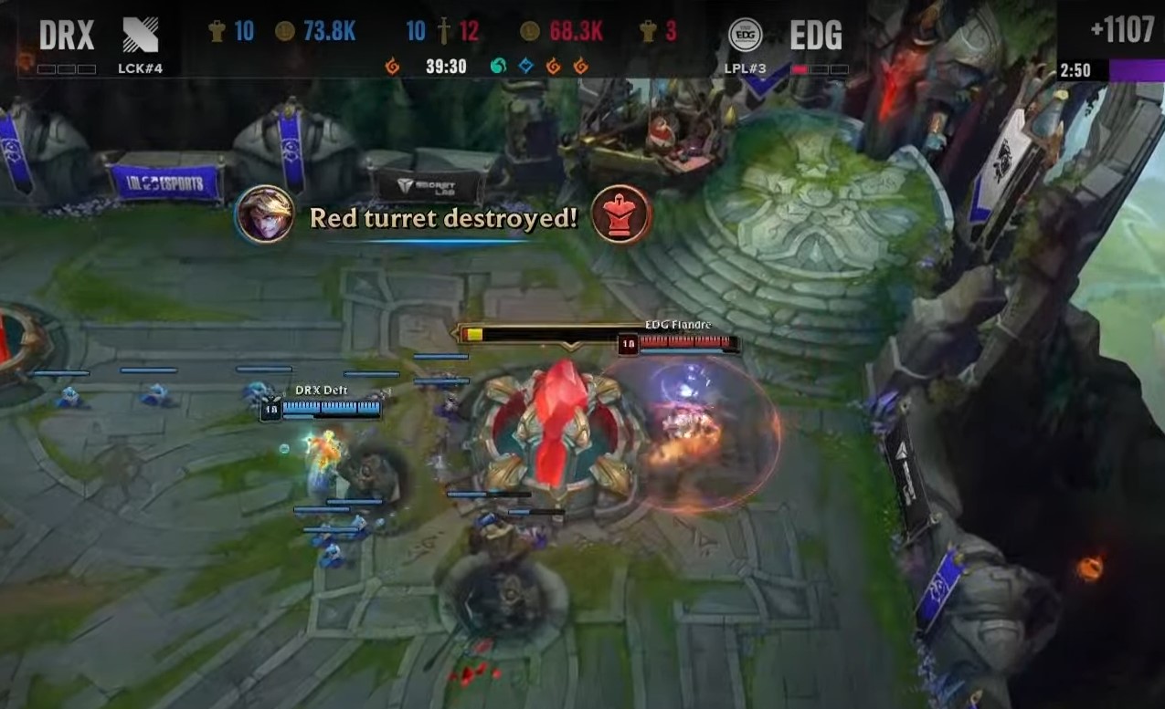 Worlds 2022: Inibidor da EDG nasce faltando um ataque e chineses vencem o jogo