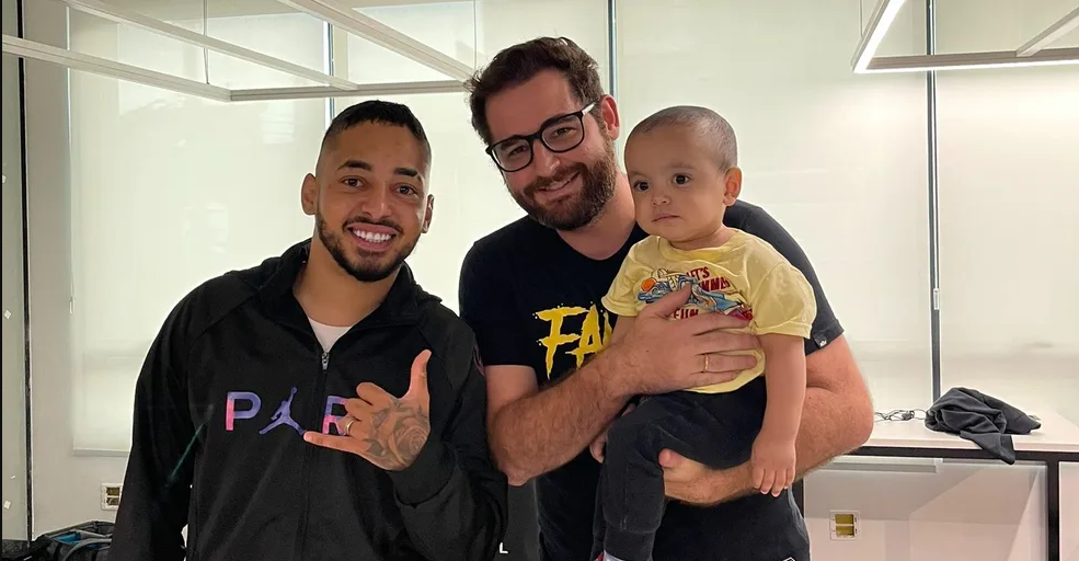 CS:GO: FalleN conhece bebê batizado de Arthur Fallen