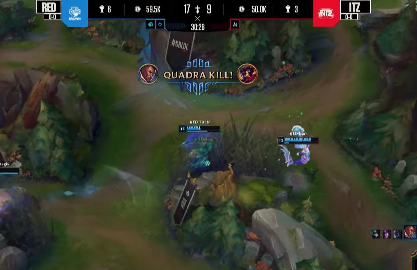 CBLOL 2023: RED vence a INTZ com Quadrakill de TitaN