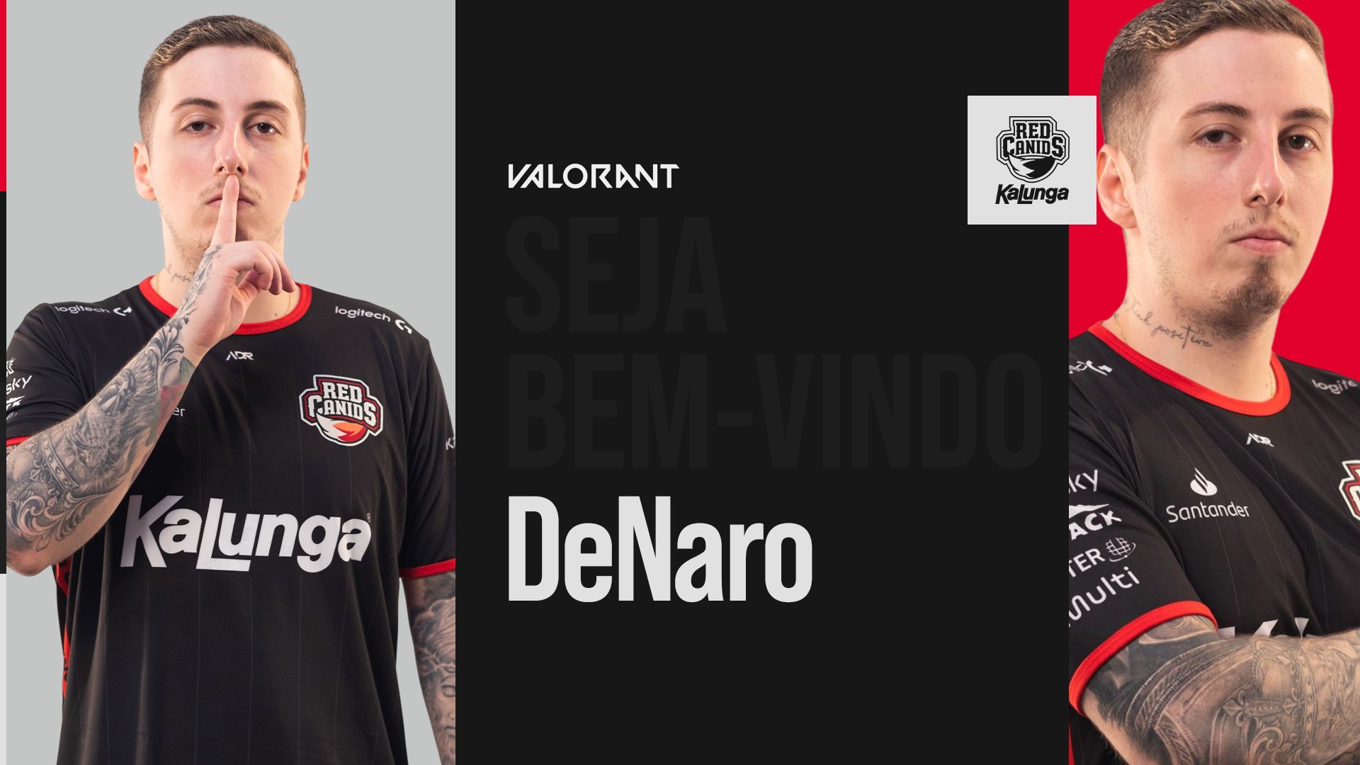 VALORANT: RED Canids anuncia a contratação de DeNaro