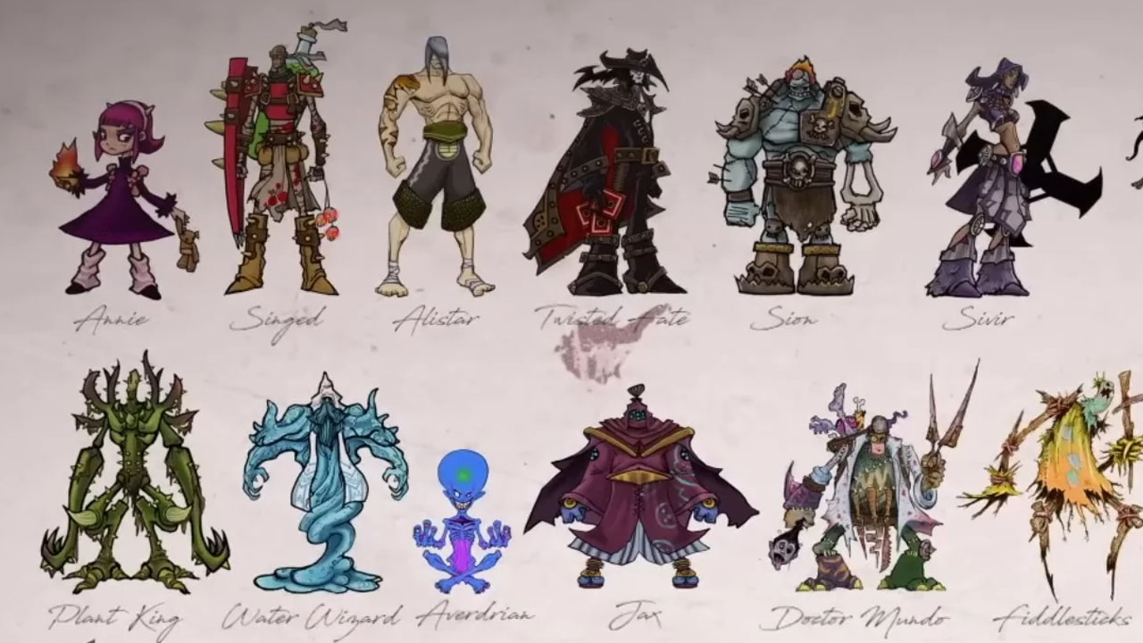 LoL: Como eram os 40 conceitos iniciais de campeões do jogo?