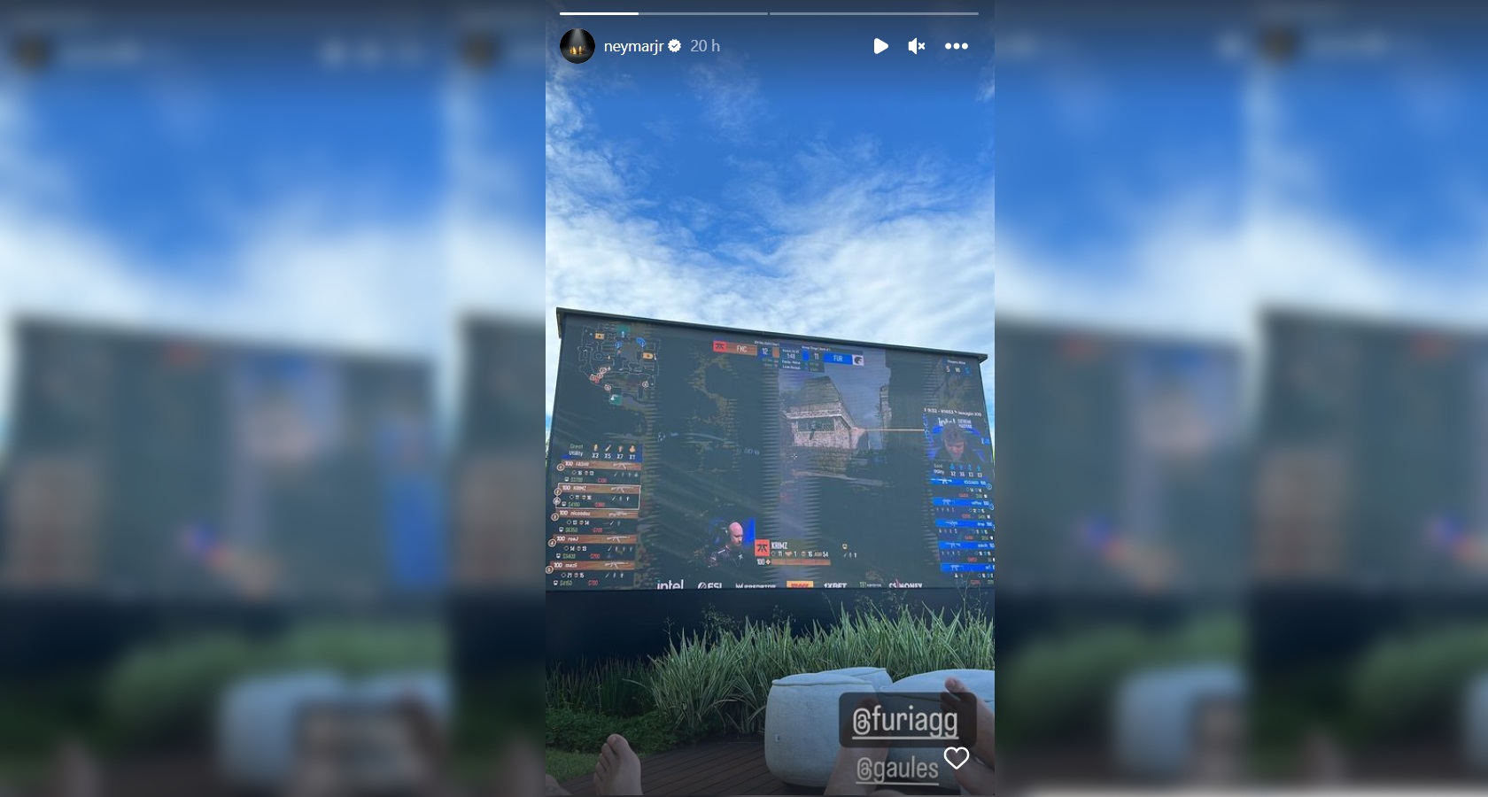 IEM Rio 2023: Neymar acompanhou estreia da FURIA em telão