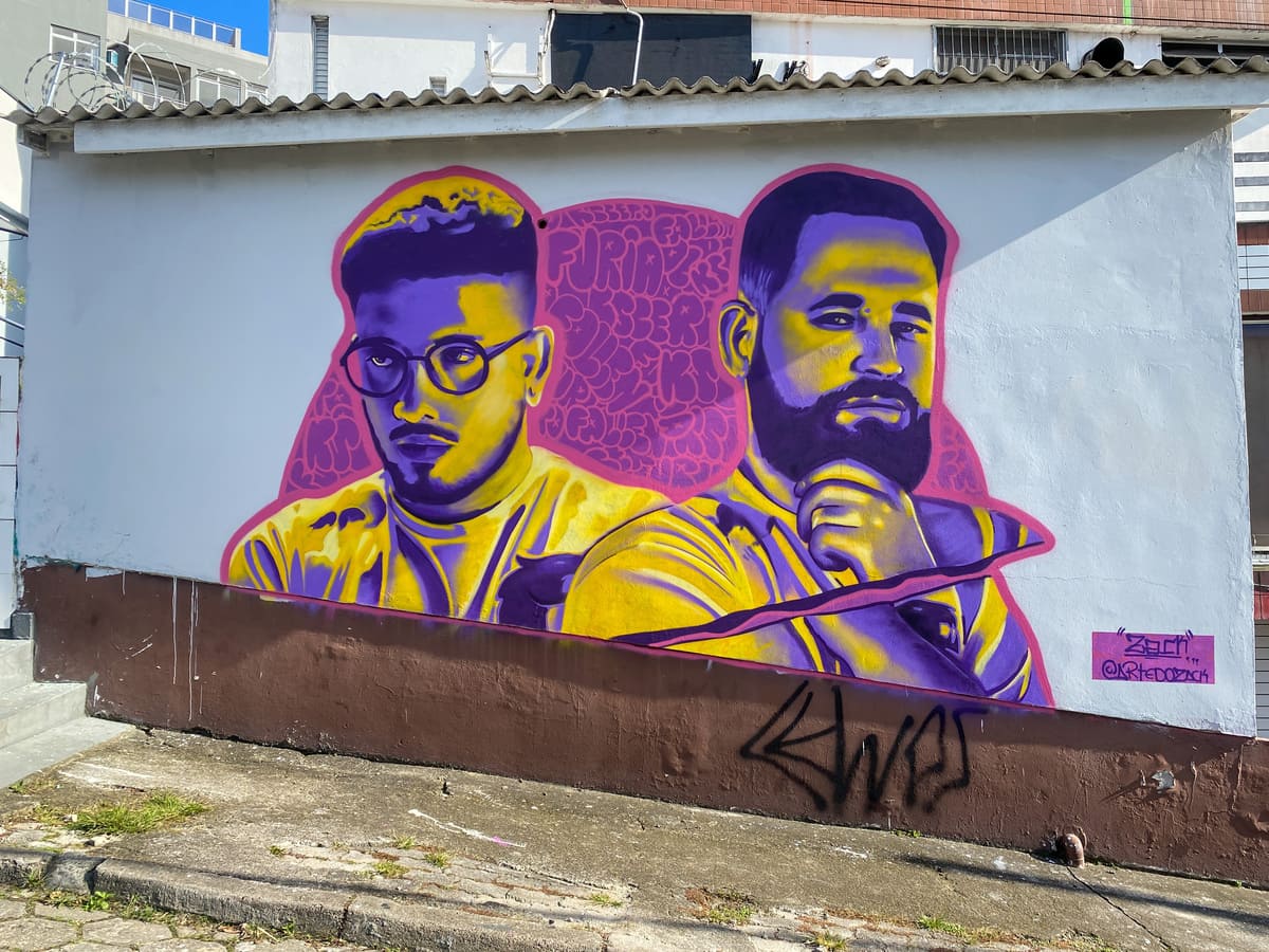 CS:GO: Artista recria mural com FalleN na FURIA