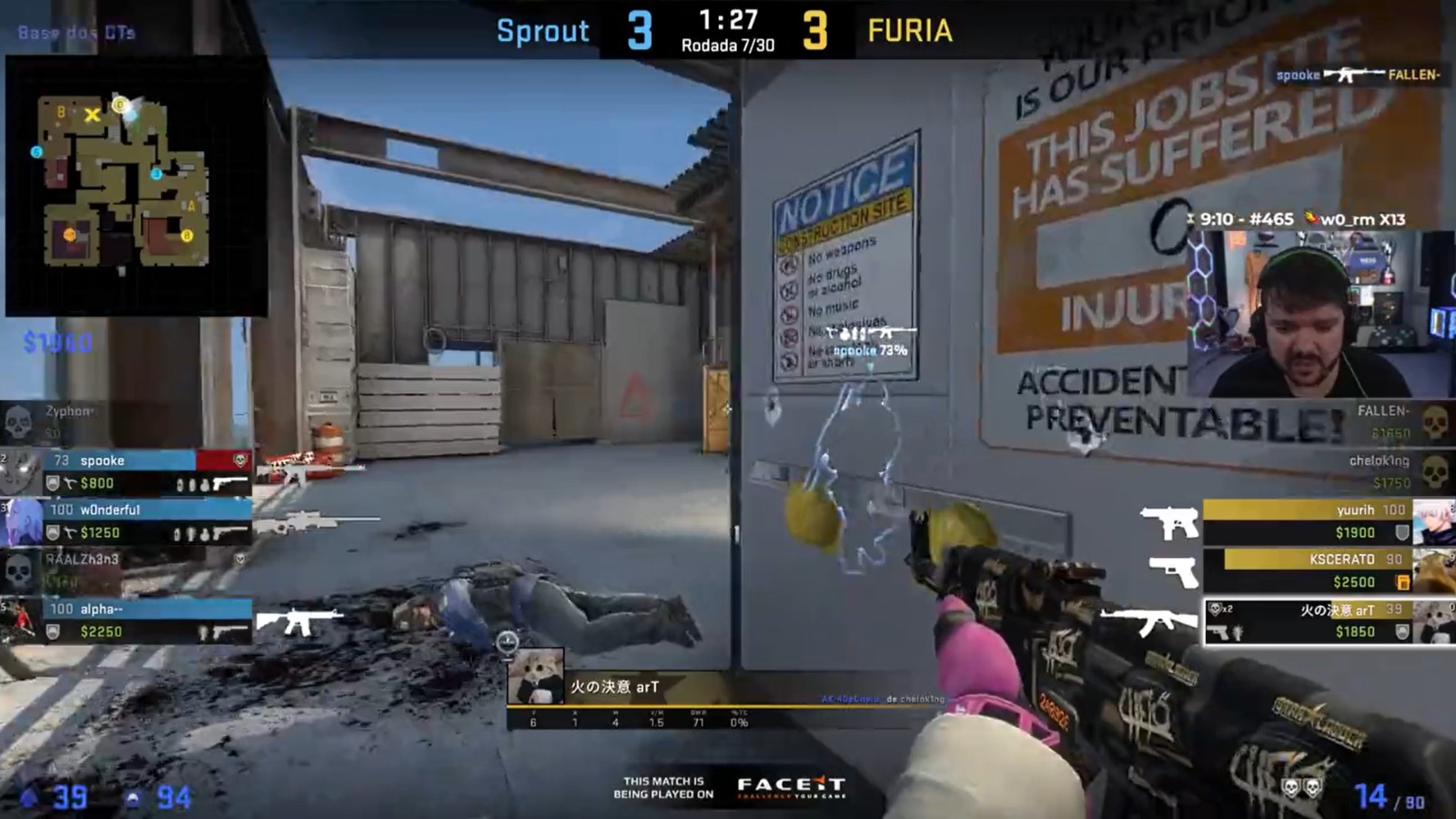 CS:GO: arT faz jogada super rara e faz ACE com quatro armas diferentes