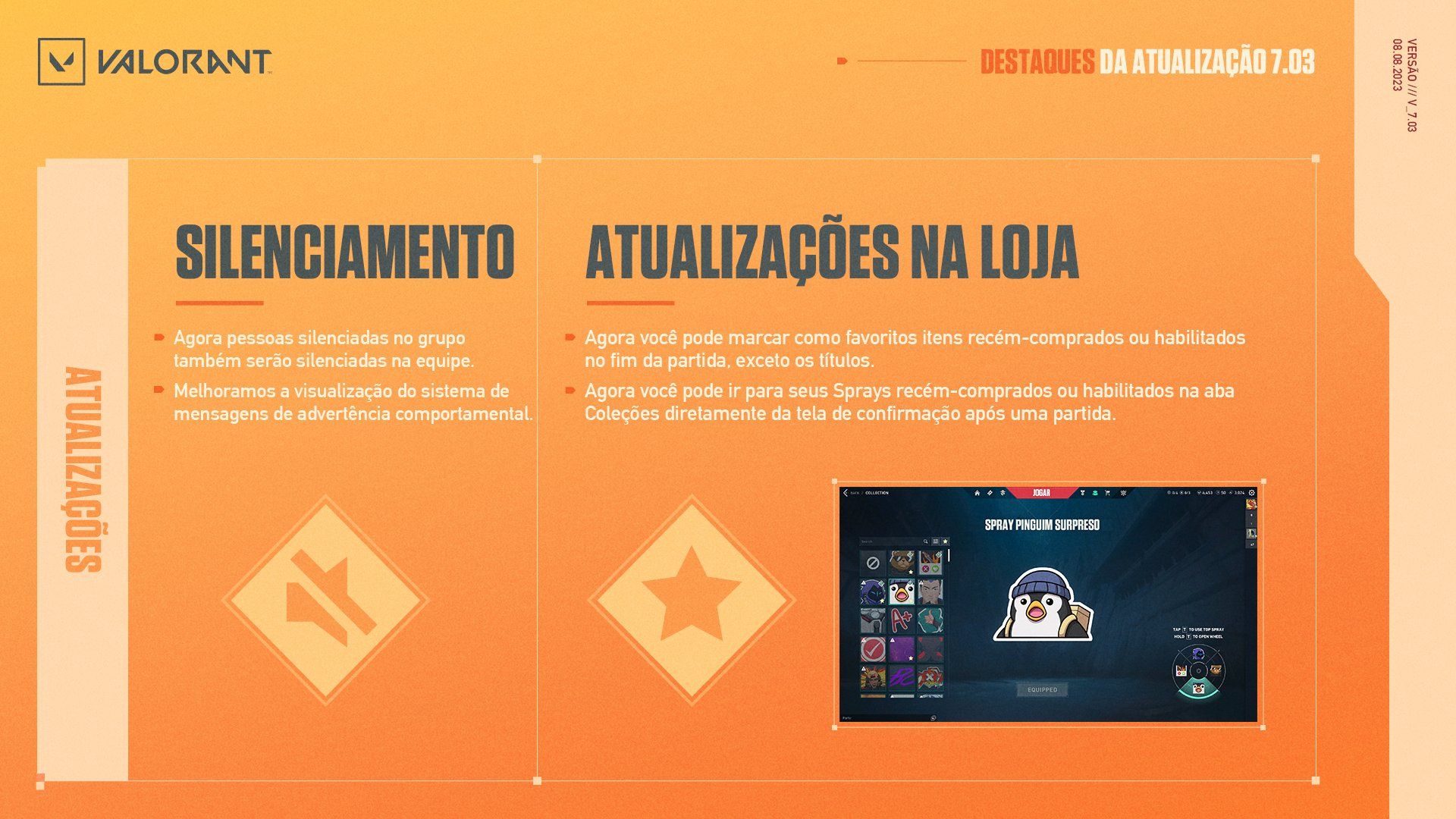 VALORANT: Atualização 7.03 traz ajuste no recuso de silenciar jogadores