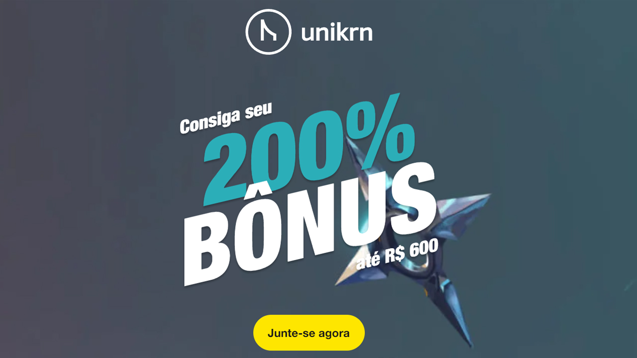 Aposte na unikrn e receba um bônus de 200%