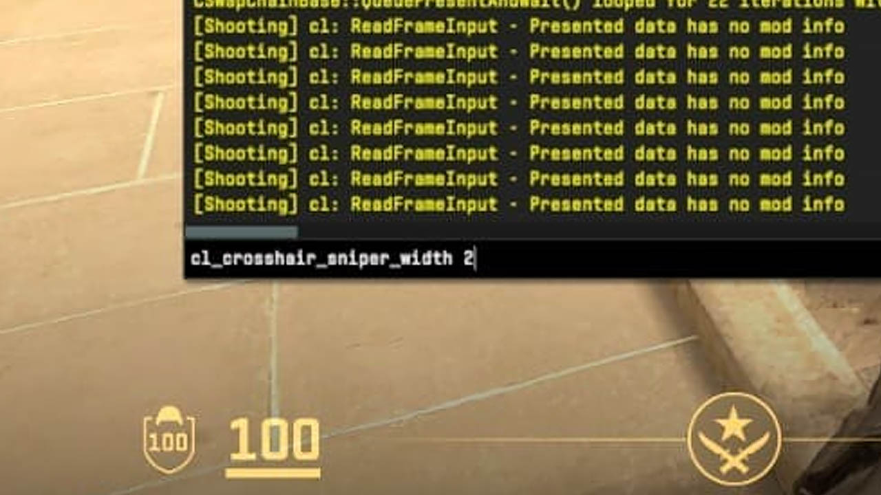 comando para aumentar a mira da AWP no CS2
