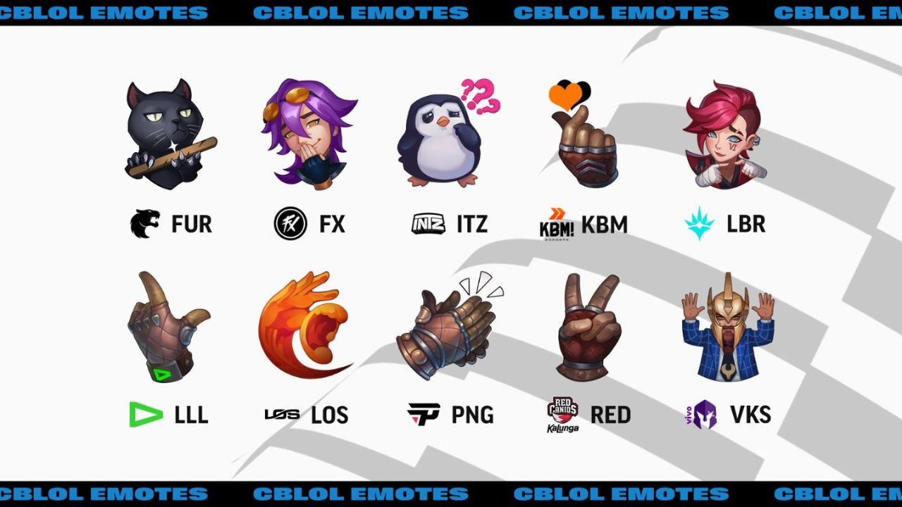 CBLOL 2024: Emotes exclusivos da região podem ajudar as organizações