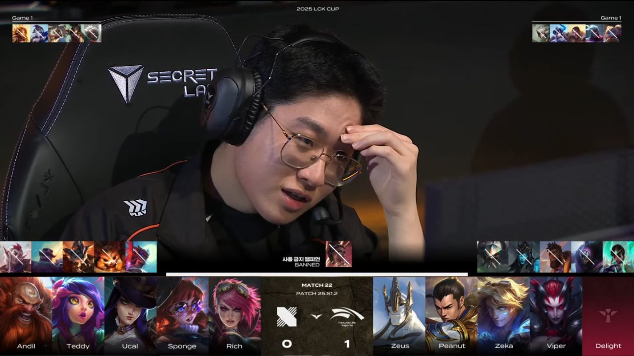 LCK Cup 2025: HLE Zeus vence com um pick MUITO bizarro