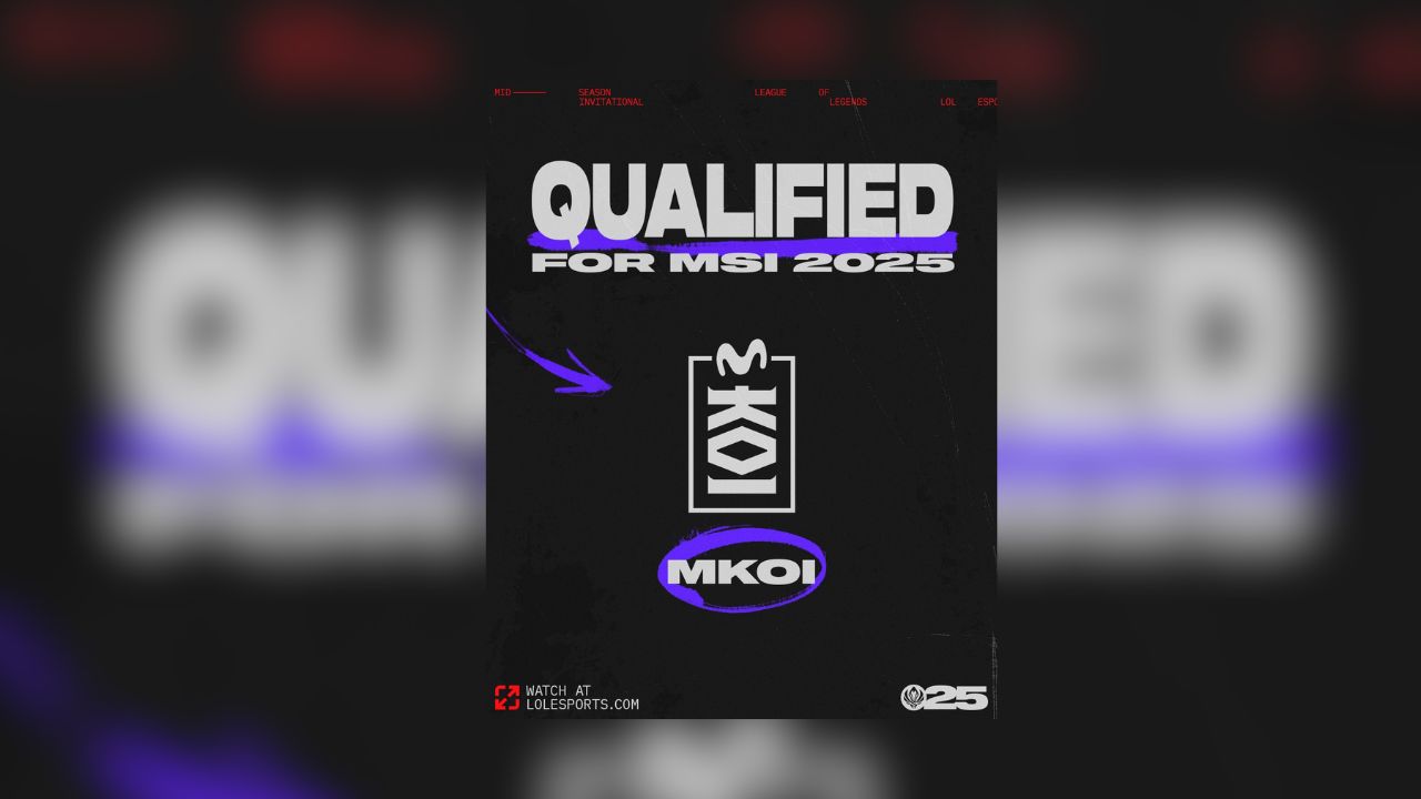 MSI 2025: Movistar KOI é a quarta qualificada para o torneio