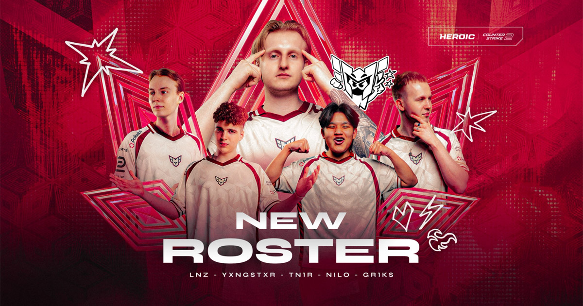 CS2: Nova era? HEROIC anuncia gr1ks e aposta no retorno de promessa sueca