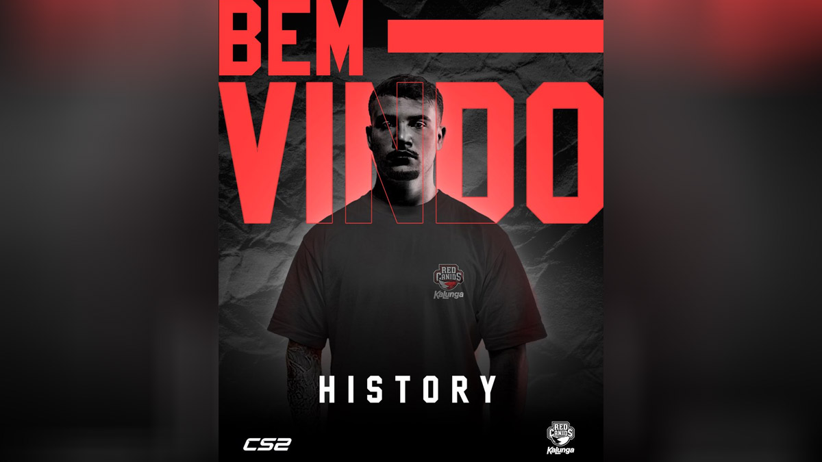 CS2: RED Canids oficializa contratação de history como novo AWPer