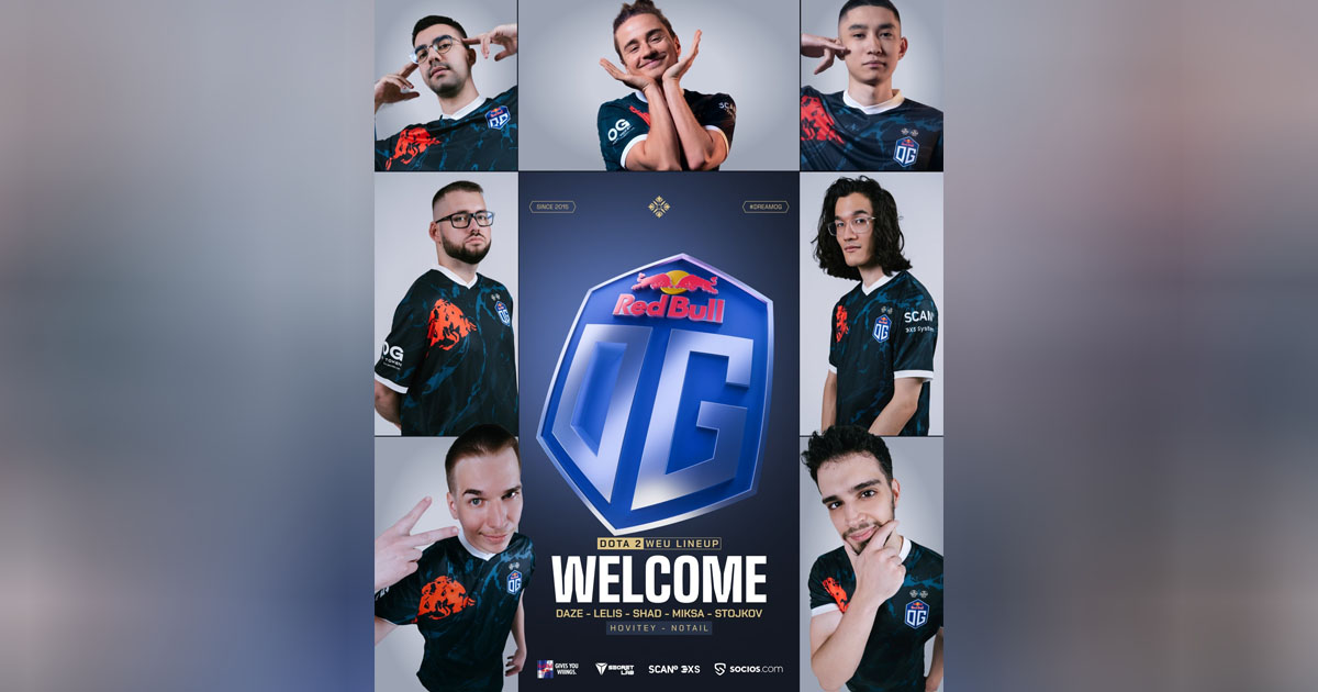 Dota 2: OG anuncia novo elenco com brasileiro para a temporada 2026