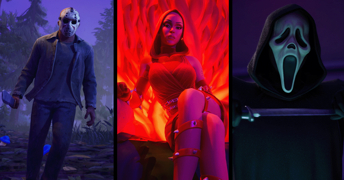 Fortnite: Pesadelos 2025 tem Jason, Wandinha, Doja Cat e mais ícones do terror