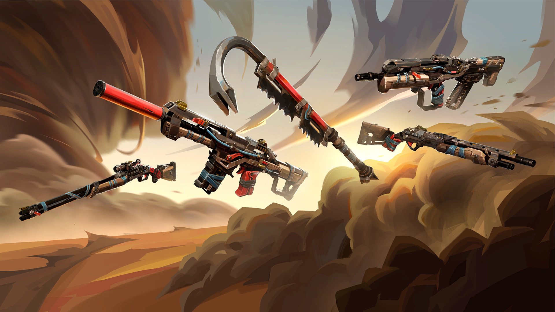 VALORANT: Riot relança coleção Wasteland 2.0 com skins retrabalhadas