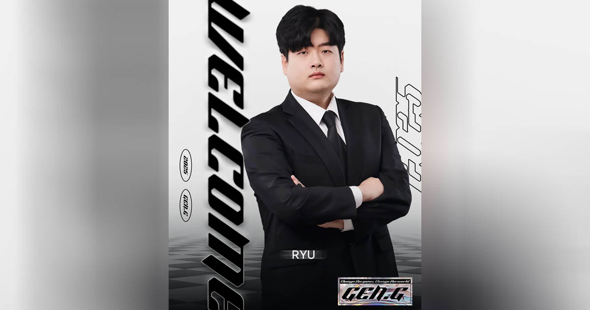 LCK 2026: Gen.G anuncia Ryu como novo head coach para a temporada